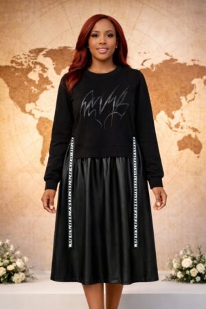 Premium Black Midi Dress CRY4120 - Wholesale