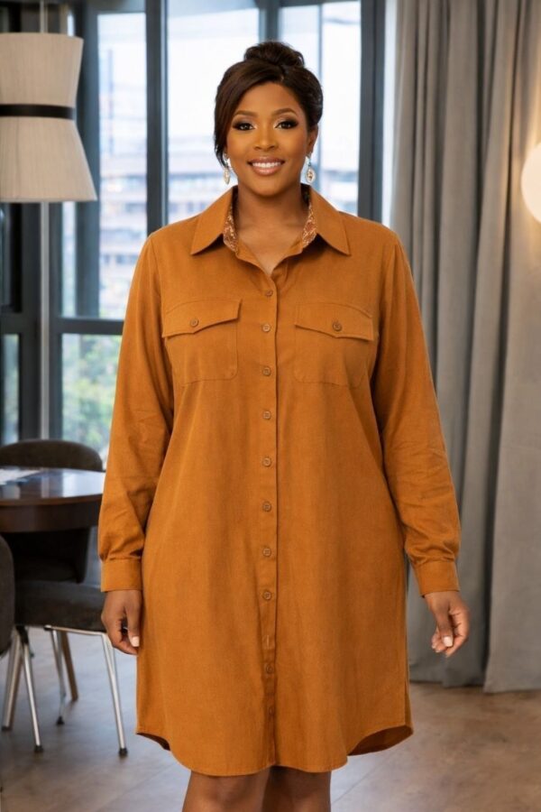 Women's Classic White Shirt Dress