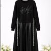Premium Black Midi Dress CRY4120 - Wholesale