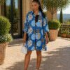Women's Geometric Print Shirt Dress - Wholesale