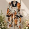 Women's Printed Button-Down Dress