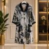 Women's Printed Button-Down Dress