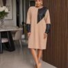 Premium Floral Print Dress - Black