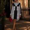 Premium Floral Print Dress - Black