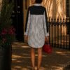 Premium Floral Print Dress - Black