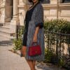 Premium Floral Print Dress - Black