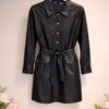 Elegant Color Block Shirt Dress
