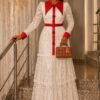Elegant Color Block Shirt Dress