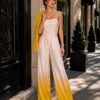 Yellow Blazer with Full Slip Jacket