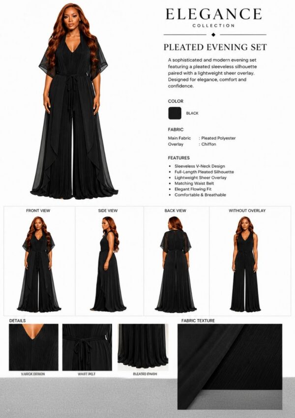 Premium Black Wrap Dress - Wholesale
