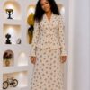 Premium Floral Print Dress - Black
