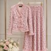 Premium Floral Print Dress - Black