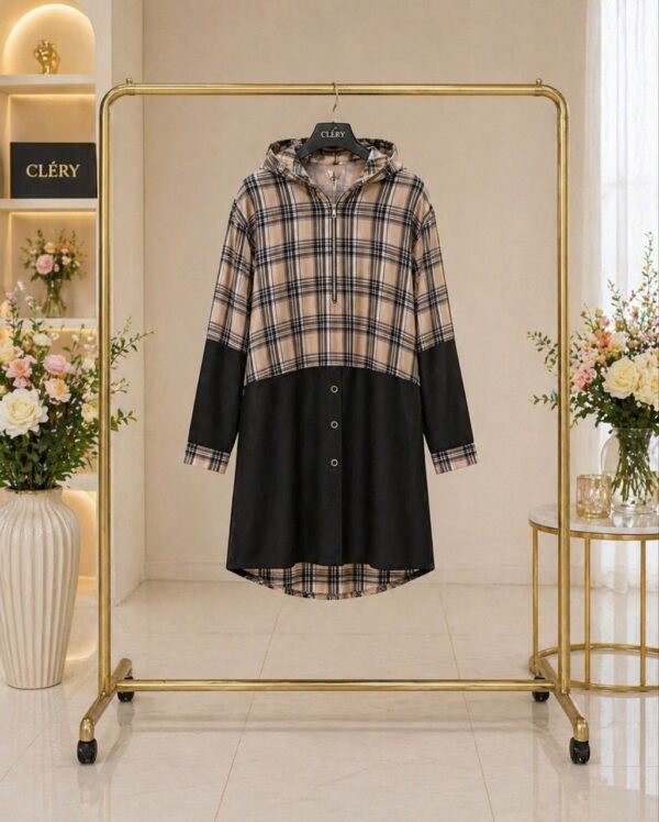 Premium Floral Print Dress - Black