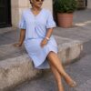 Women's Ruffle Sleeve Midi Dress - Wholesale