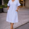 Women's Ruffle Sleeve Midi Dress - Wholesale