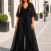 Premium Black Wrap Dress - Wholesale