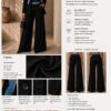 Premium Black Denim Vest Blazer Suit Set