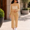 Elegant Color Block Shirt Dress