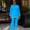 Elegant Color Block Shirt Dress