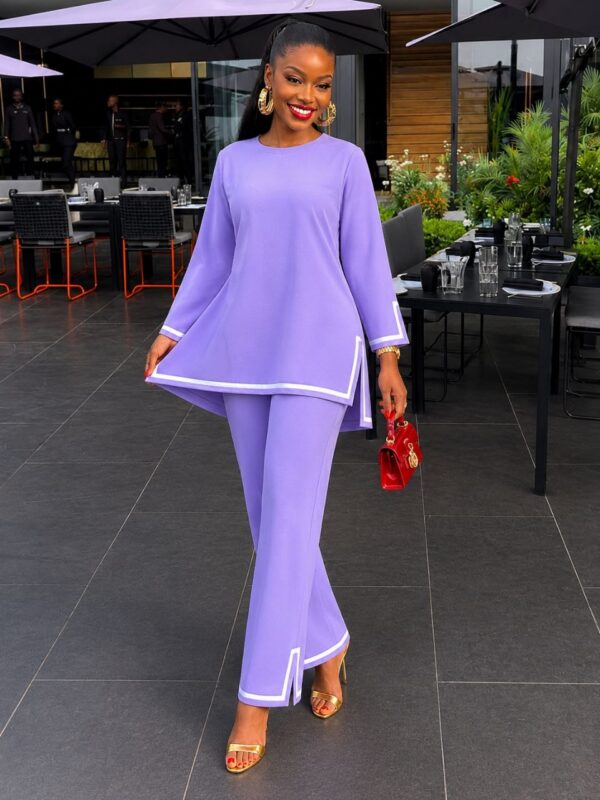 Elegant Color Block Shirt Dress