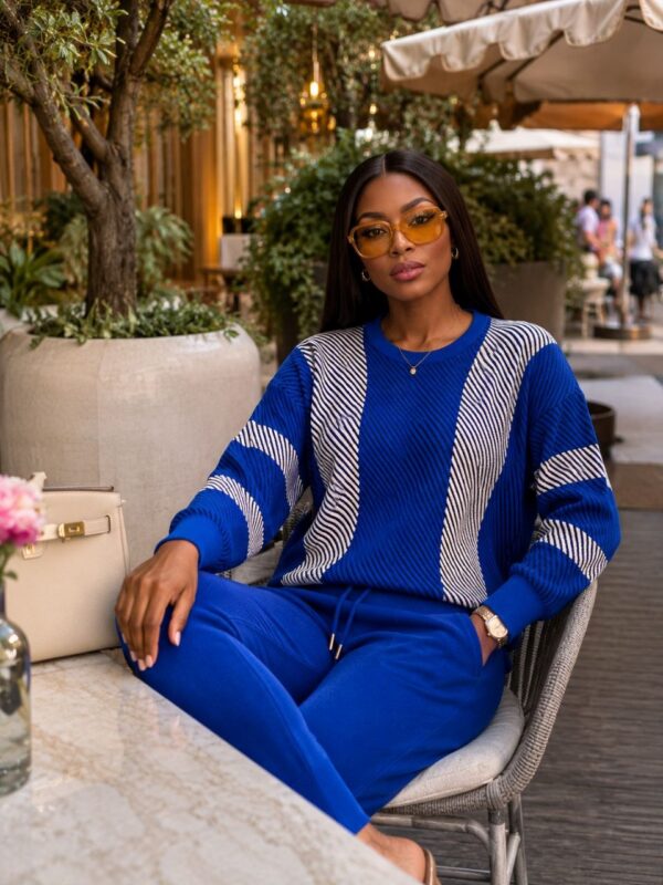 Elegant Color Block Shirt Dress