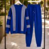 Two-Piece Knit Set: Striped Sweater & Matching Pants