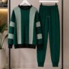 Elegant Color Block Shirt Dress