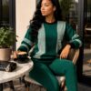 Elegant Color Block Shirt Dress