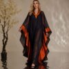 Premium Black Orange Boubou Dress
