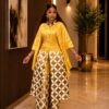 Premium Yellow Gold Kimono & Pants Set