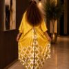 Premium Yellow Gold Kimono & Pants Set