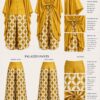 Premium Yellow Gold Kimono & Pants Set