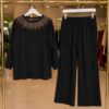 Premium Black Embellished Tracksuit Set - Wholesale