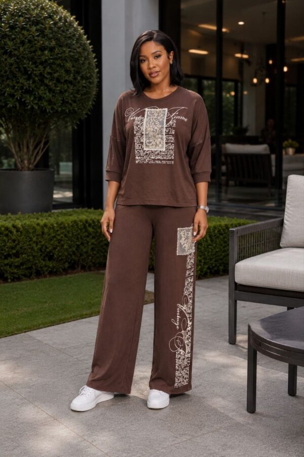 Premium Black Embellished Tracksuit Set - Wholesale