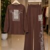 Premium Black Embellished Tracksuit Set - Wholesale