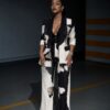 Black & White Color Block Suit Set - Jacket & Pants