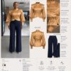 Premium Gold Jacket & Navy Pants Set