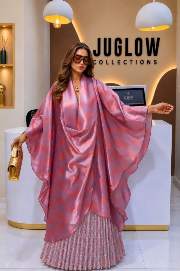 Premium Blue Kimono Skirt Set - Wholesale Fashion