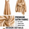 Bronze Satin Evening Dress - Wholesale