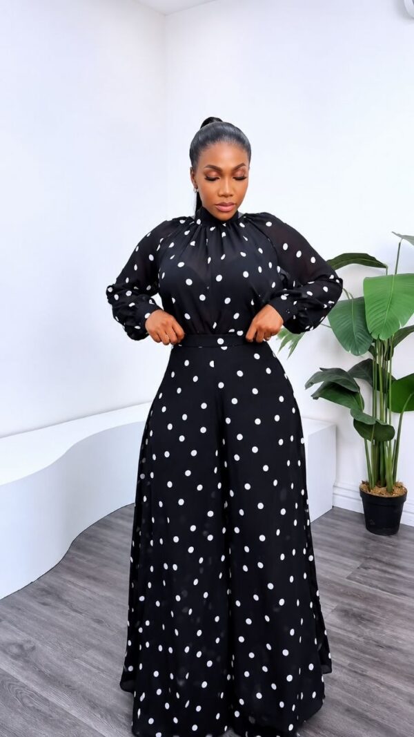 Premium Two-Piece Polka Dot Set - Wholesale Fashion