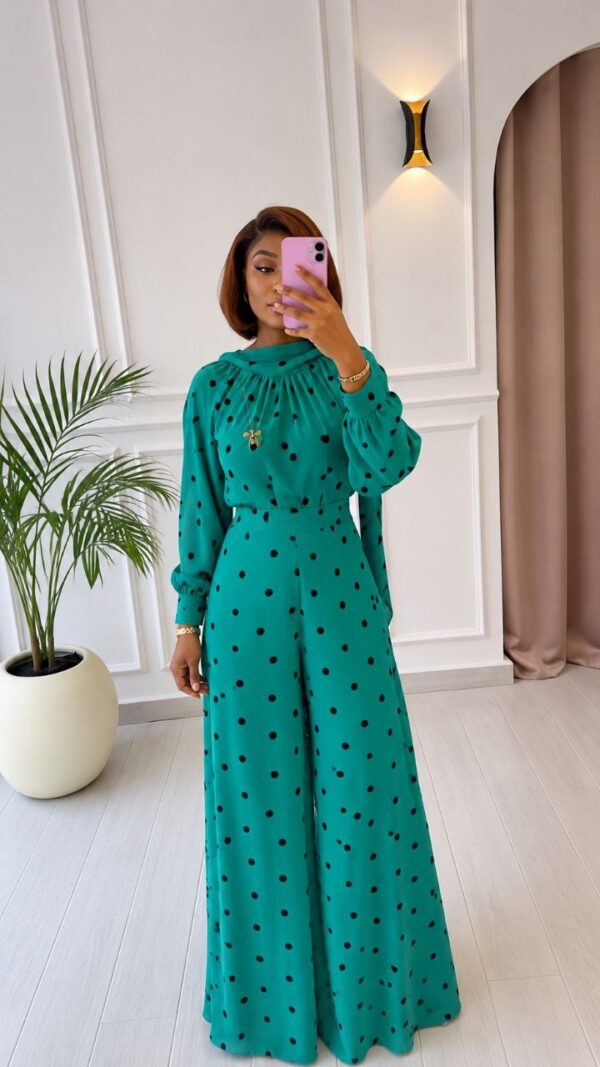 Premium Two-Piece Polka Dot Set - Wholesale Fashion