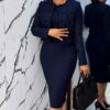 Premium Navy Two-Piece Business Set
