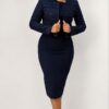 Premium Navy Two-Piece Business Set