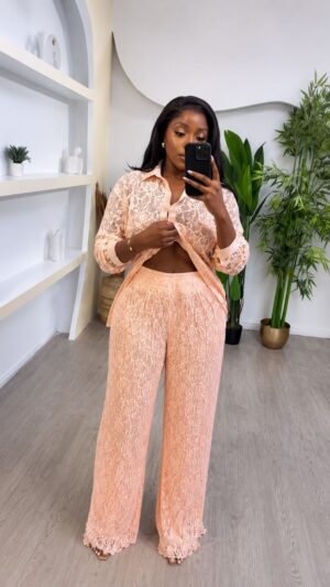 Premium Two-Piece Lace Set - Wholesale Fashion