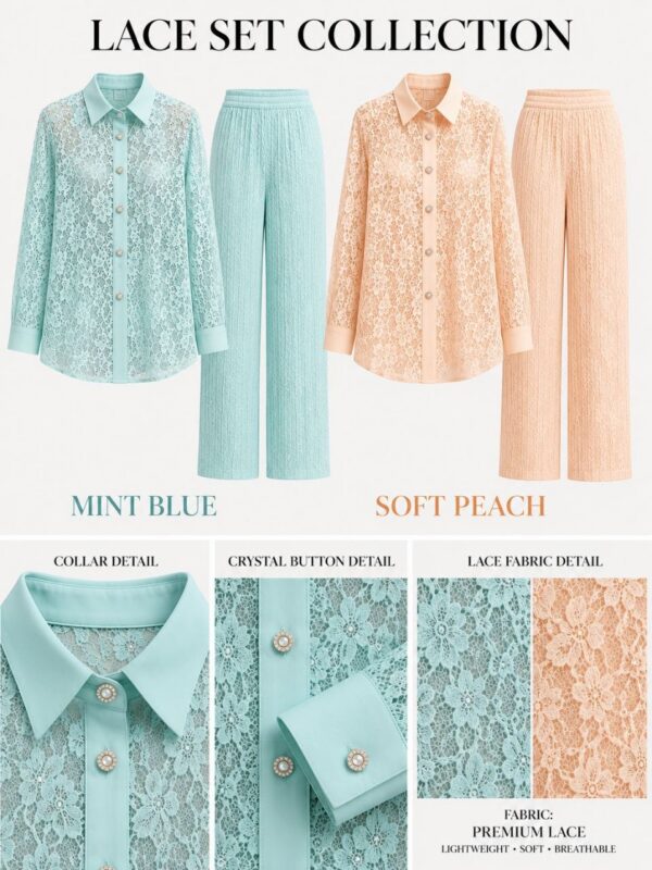 Premium Two-Piece Lace Set - Wholesale Fashion
