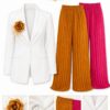 Premium Two-Piece Blazer & Pleated Skirt Set