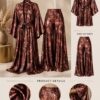 Luxe Satin Kimono & Wide Leg Pants Set