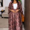 Luxe Satin Kimono & Wide Leg Pants Set
