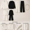 Premium Two-Piece Black & White Tracksuit Set