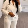 Premium Two-Piece Black & White Tracksuit Set